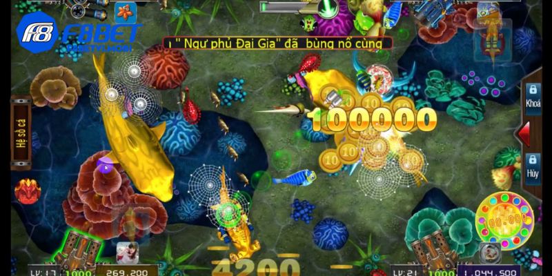 Player sử dụng súng hoặc bom keo để săn quái vật và nhận thưởng
